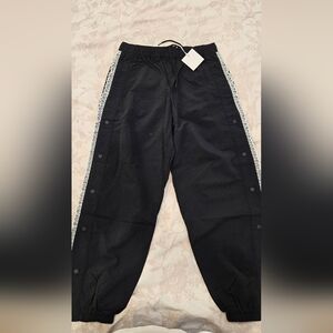 GAP X SANDY LIANG Black Joggers with White Lace Trim